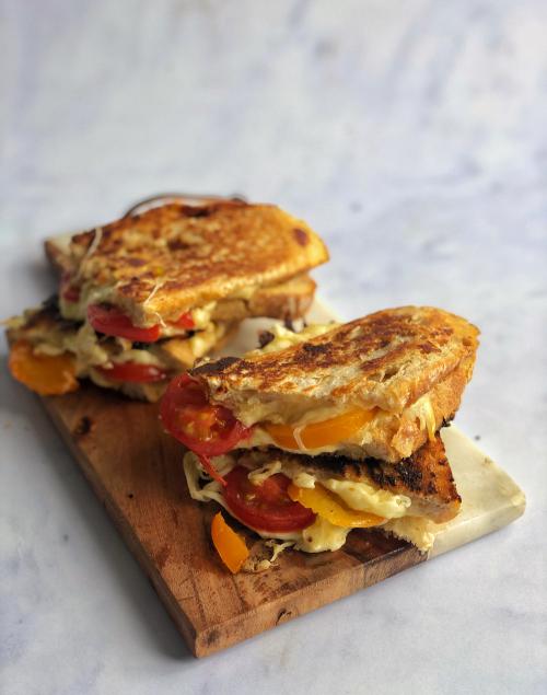 Frying pan Cheese & Tomato Toastie