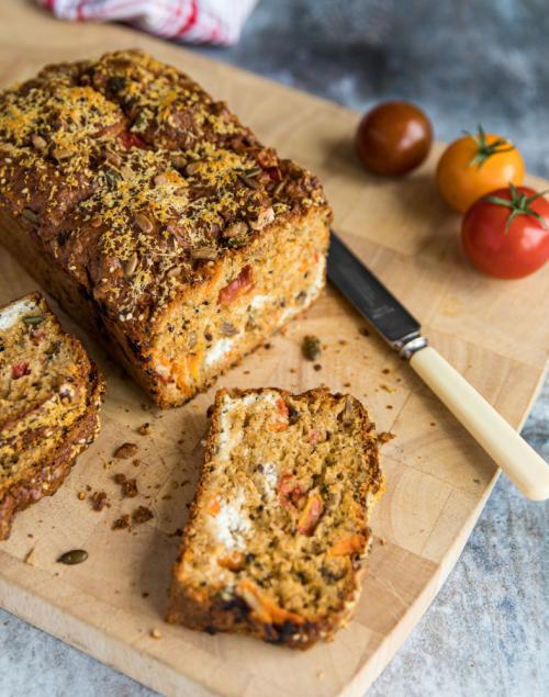 IOW Tomato Mixed Seed and Cream Cheese Bread