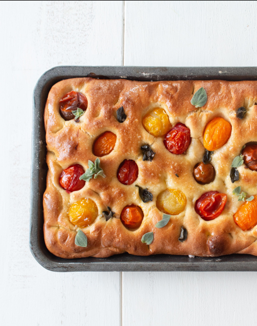 Isle of Wight Mixed Cherry Tomato Focaccia