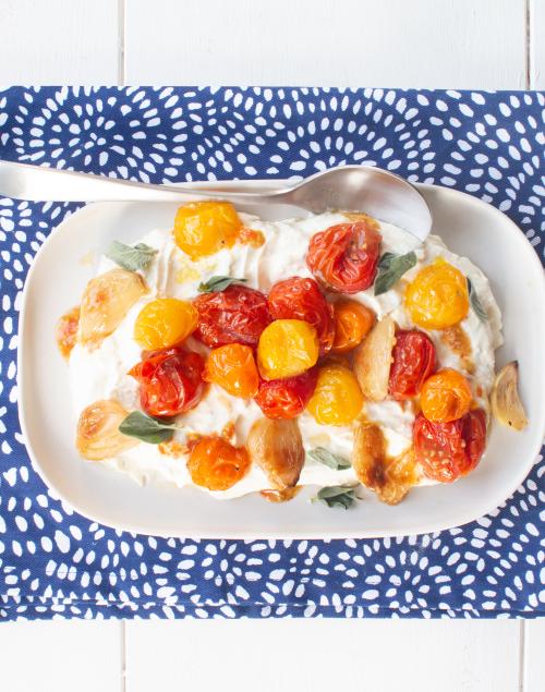 Roasted Isle of Wight Tomatoes with Whipped Feta
