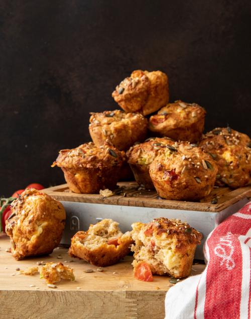 IOW  Tomato and Cheese Muffins