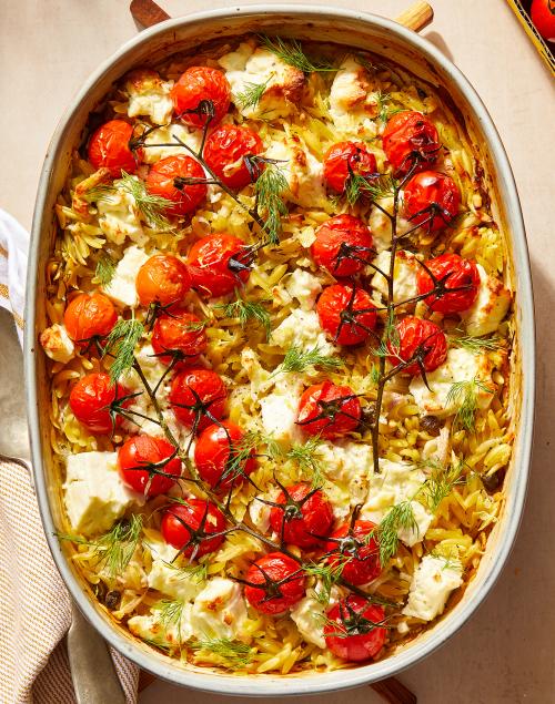 Isle of Wight Tomatoes and Baked Orzo