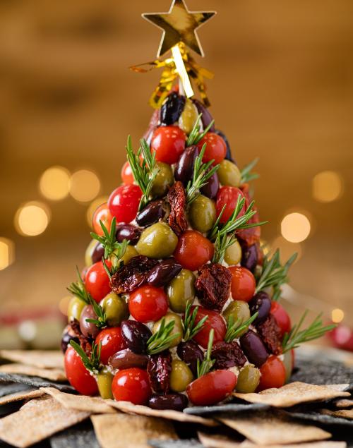 Isle of Wight Tomatoes Antipasto Christmas Tree