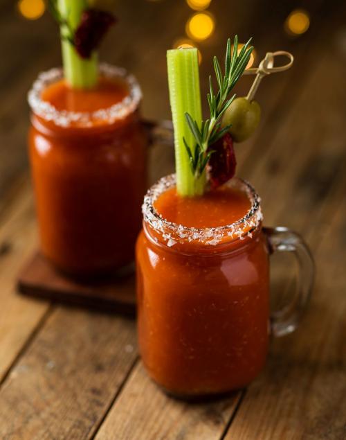 Warm Isle of Wight Tomatoes Bloody Mary