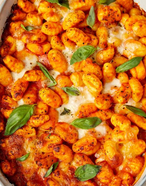 Isle of Wight Tomatoes Baked Gnocchi with Mozzarella