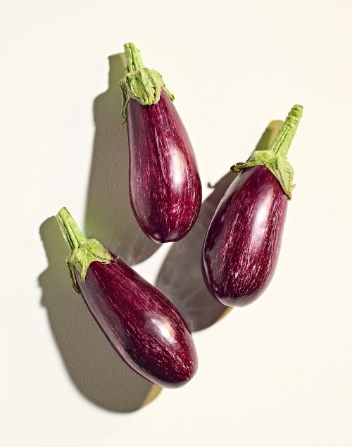 Trio of Graffiti Aubergines