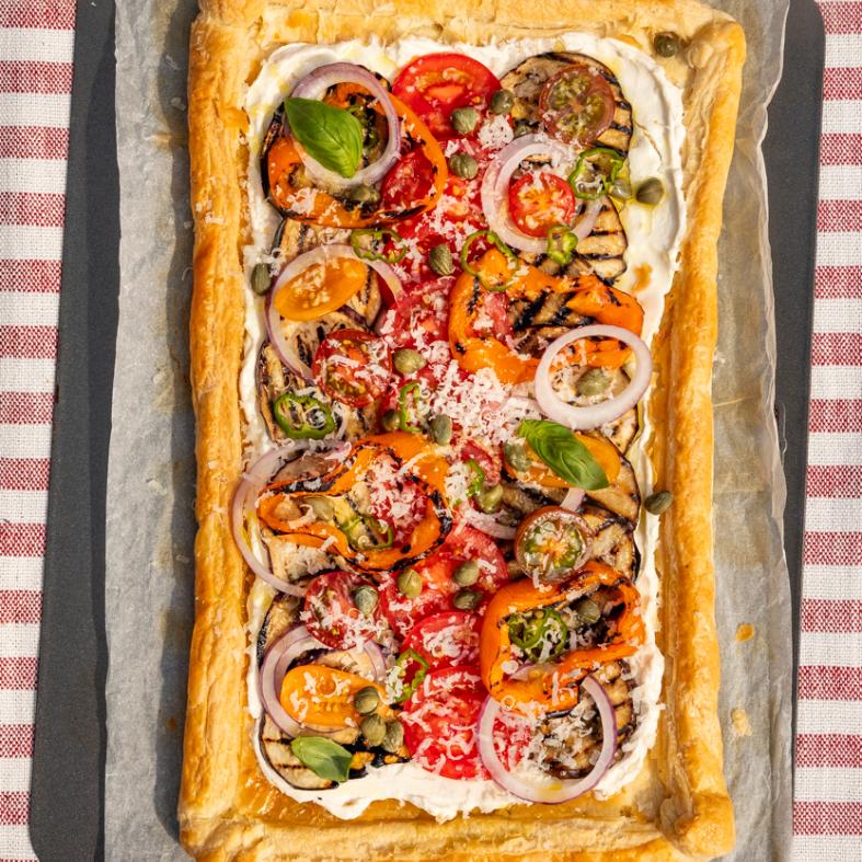 TOMATO & MIXED VEG TART