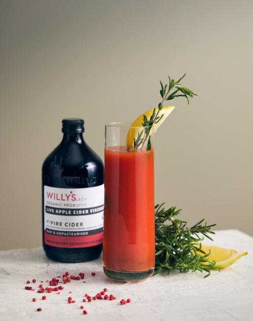 Willy's Fire Cider ACV and Tomato Juice Bundle