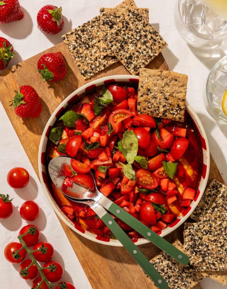 Tomato, Strawberry & Balsamic Salsa